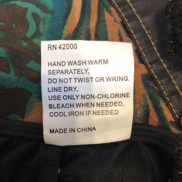 20s Flapper dress One size Fits most shimmery blue with black fringe sequin EUC - Picture 9 of 9